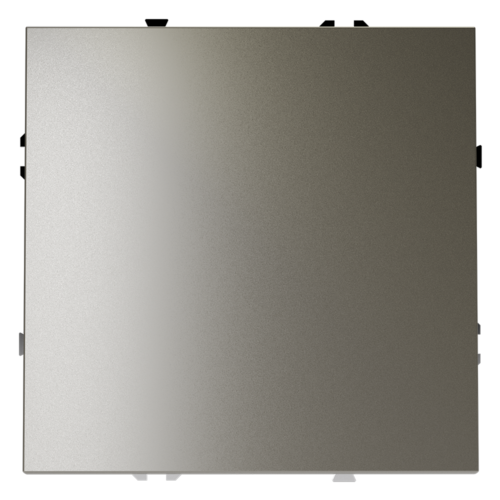 Выключатель с самовозвратом встраиваемый VOLTUM S70 одноклавишный (шелк) VLS010604