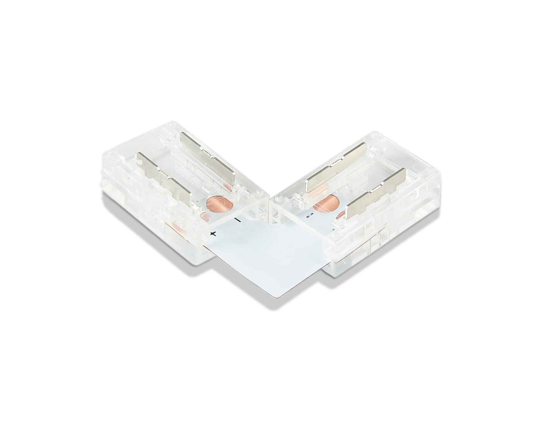 Соединитель угловой L для светодиодной ленты COB 12/24V (2 конт.) 5 шт GS GS6851