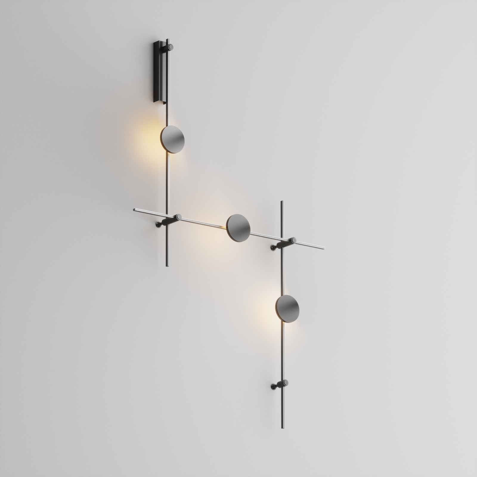 Основание настенное для трековых светильников Maytoni FLARITY TFC-Flar-W01-B