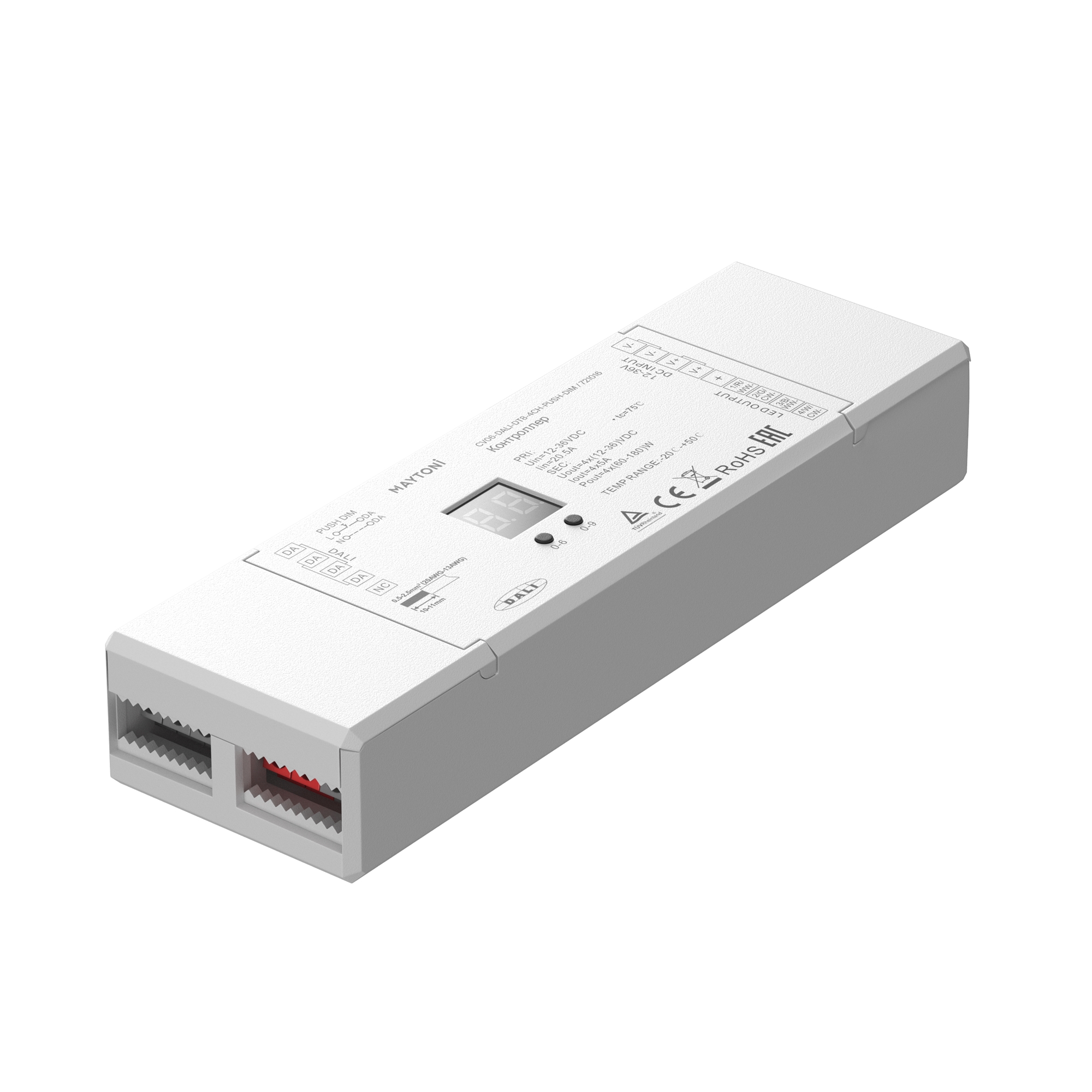 Контроллер 4 канала 12-24В RGB-MIX Maytoni Dali 721016