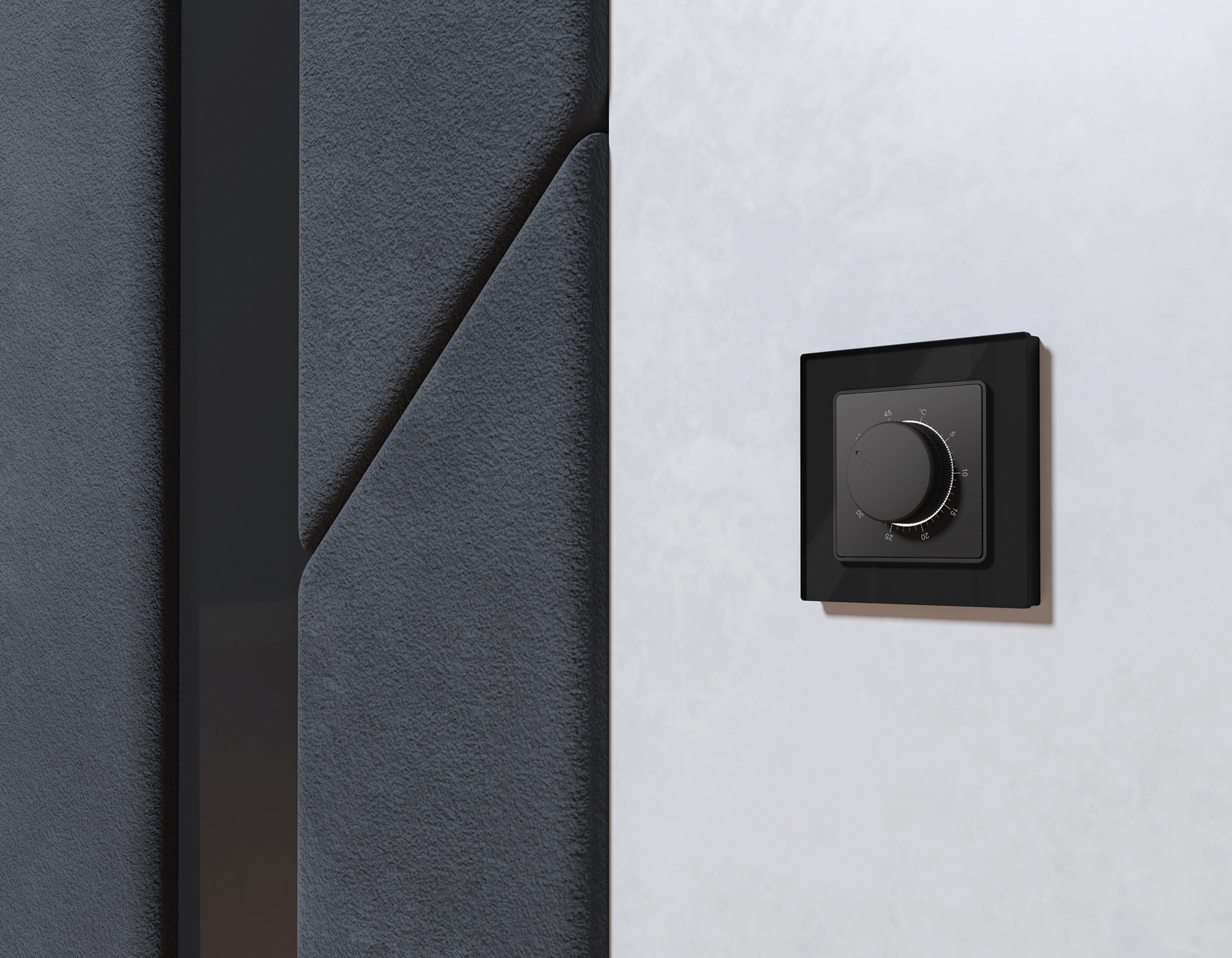 Комплект механизма терморегулятора с датчиком для теплого пола с подсветкой 16A-250V Ambrella Volt Alfa MA905710