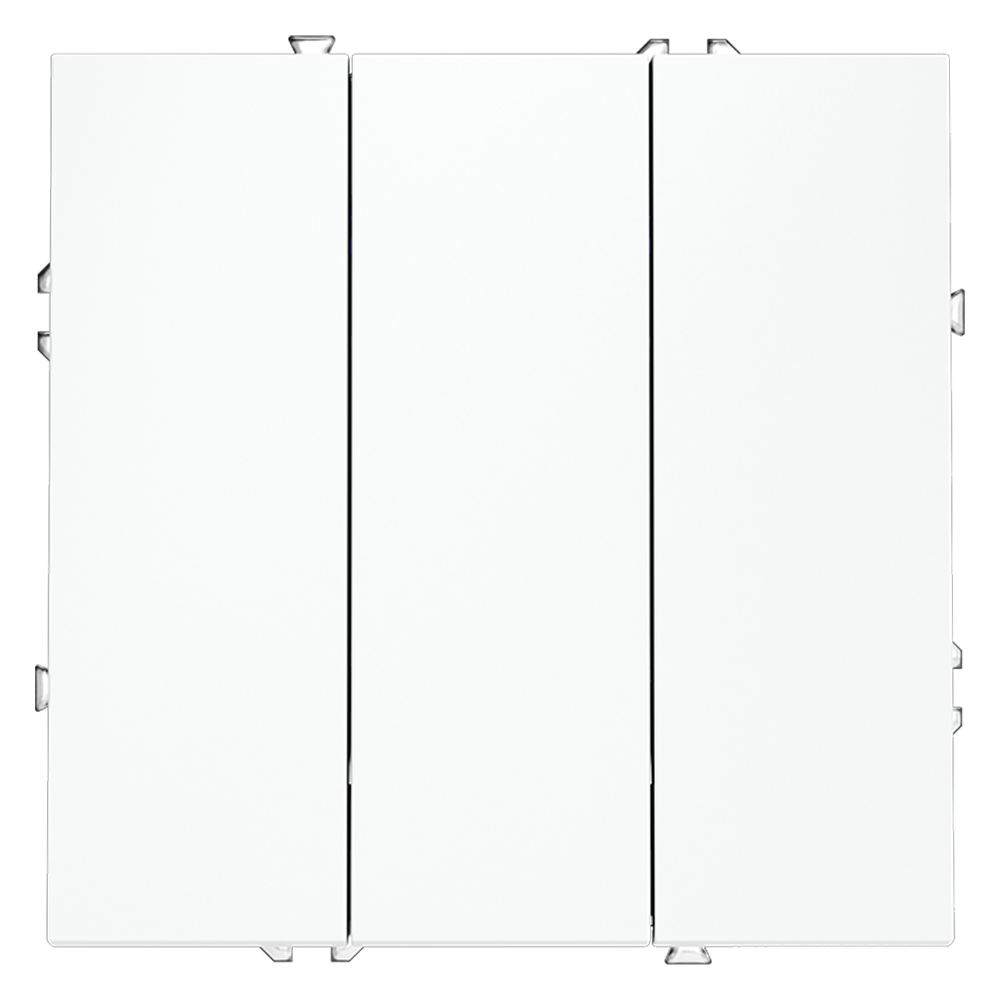 Выключатель встраиваемый VOLTUM S70 трехклавишный (белый матовый) VLS030102