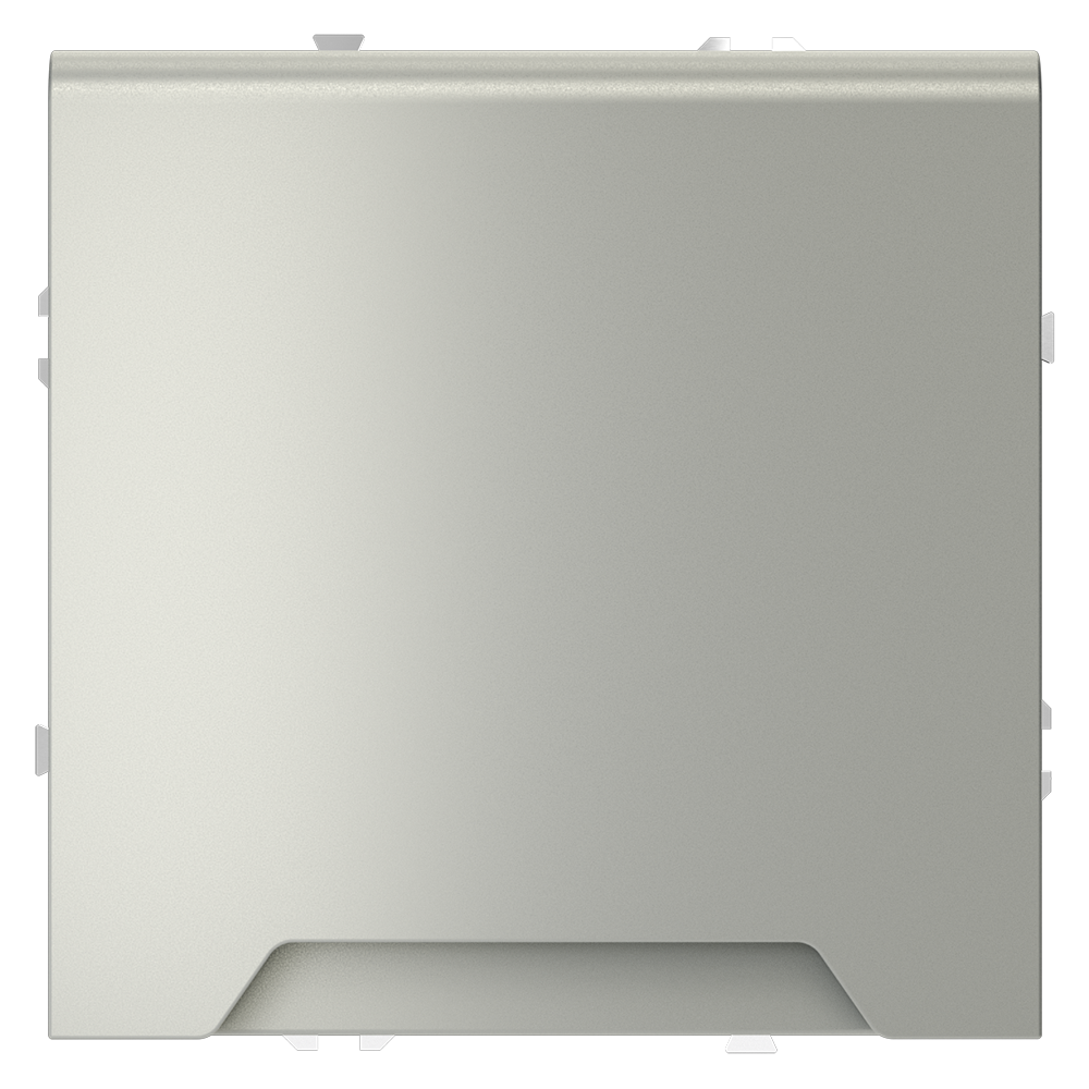 Розетка встраиваемая VOLTUM S70 с заземлением, защитными шторками и крышкой (сталь) VLS040305