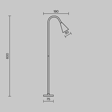Уличный ландшафтный светодиодный светильник Maytoni Barb O531FL-L3B3K