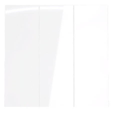 Клавиши для выключателя/переключателя трехклавишного Voltum S70 (белый глянцевый) VLS000501