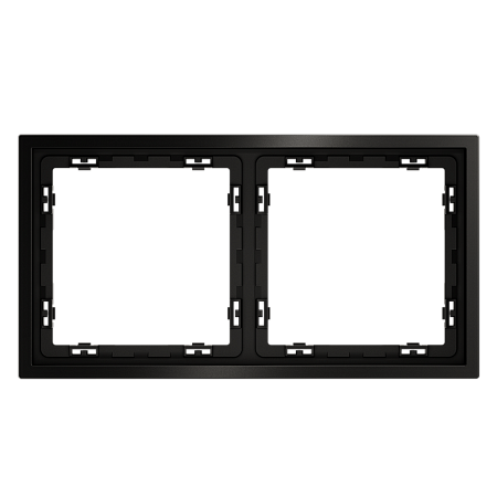 Рамка металлическая на 2 поста Voltum S70 METAL (антрацит) VLSM120212