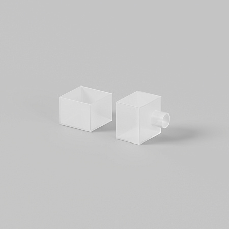 Заглушки для гибкого неона 16x16 мм 2 шт. (выход вверх/вниз) Maytoni Изгиб вдоль оптической оси 432018