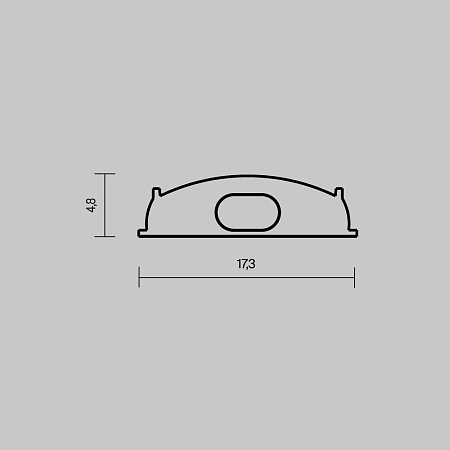 Комплект заглушек (для профиля 18×06) 2 шт., Maytoni ALM-1806-EC 642075 Комплект заглушек (для профиля 18×06) 2 шт., Maytoni ALM-1806-EC 642075