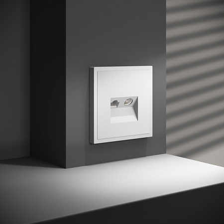 Розетка телевизионная встраиваемая TV+RJ45 кат. 6 Voltum S70 (белый матовый) VLS060702 Розетка телевизионная встраиваемая TV+RJ45 кат. 6 Voltum S70 (белый матовый) VLS060702