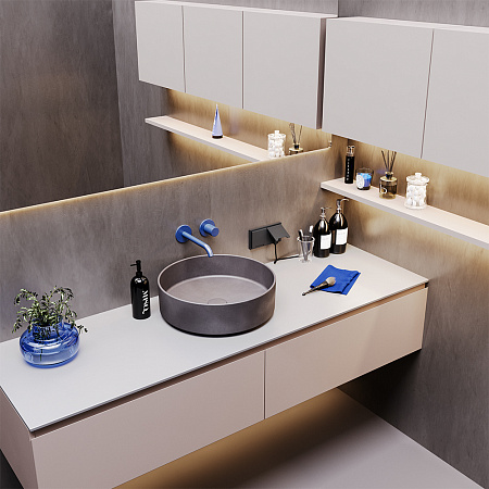 Розетка встраиваемая VOLTUM S70 с заземлением, защитными шторками и крышкой (графит) VLS040307