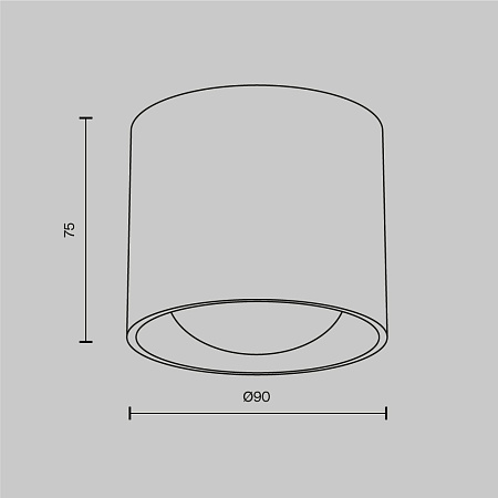 Светильник потолочный светодиодный Maytoni Lens C217CL-15W4K-W
