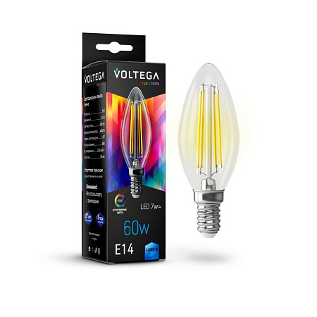 Филаментная лампа Voltega Cangle E14 7W 4000K High CRI 7153