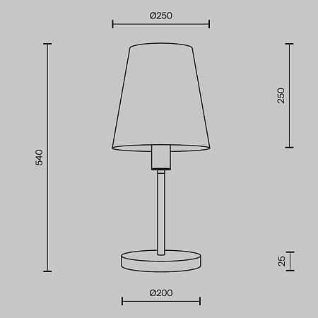 Настольная лампа Maytoni Lira MOD483TL-01BS