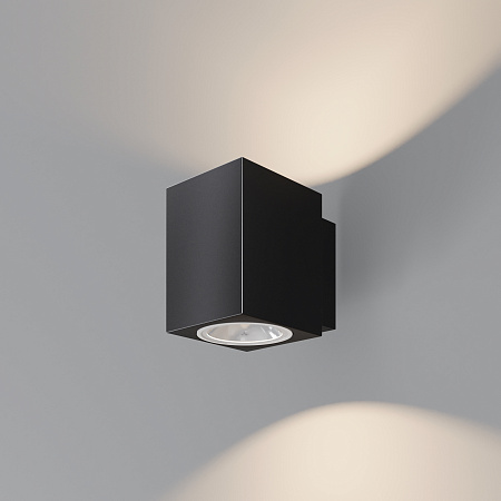 Уличный настенный светодиодный светильник Maytoni Block O507WL-L10B3K