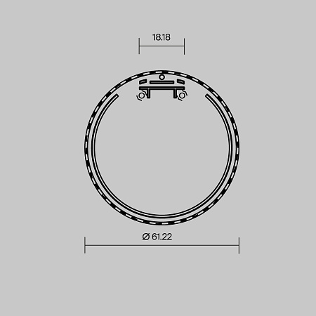 Комплект заглушек (для профиля D60) 2 шт., Maytoni ALM-D60-EC 642082