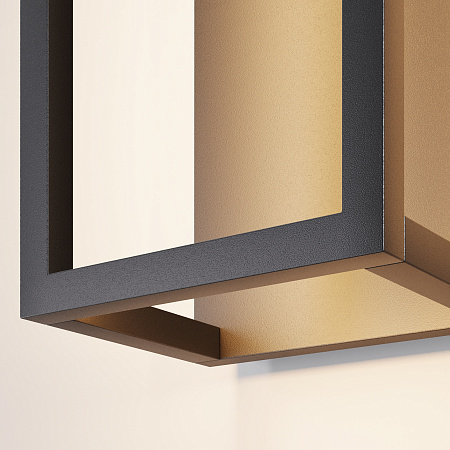 Уличный настенный светодиодный светильник Maytoni Frame O527WL-L12B3K