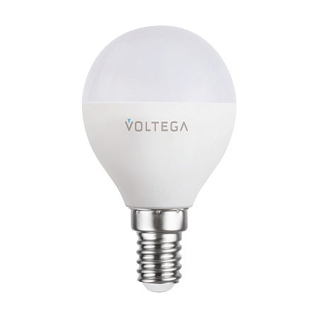 Светодиодная диммируемая лампа Wi-Fi Voltega E14 5W 2700K VG 2428 шар матовый