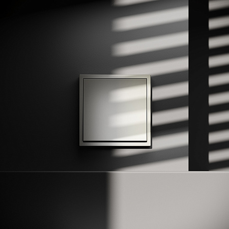 Выключатель с самовозвратом встраиваемый VOLTUM S70 одноклавишный (шелк) VLS010604