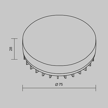 Лампа светодиодная GX53 9W 2700K 630Lm Voltega Wi-Fi bulbs 2430