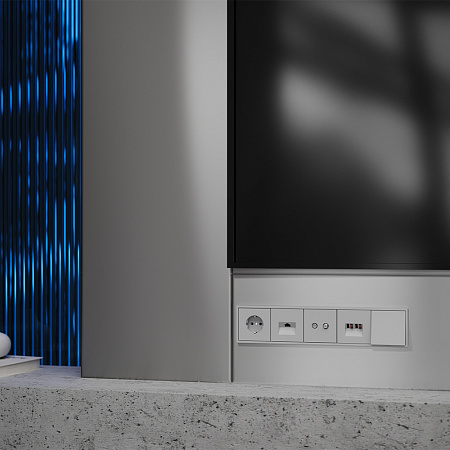 Накладка для розетки телевизионной оконечной TV+SAT Voltum S70 (серый) VLS001616 Накладка для розетки телевизионной оконечной TV+SAT Voltum S70 (серый) VLS001616