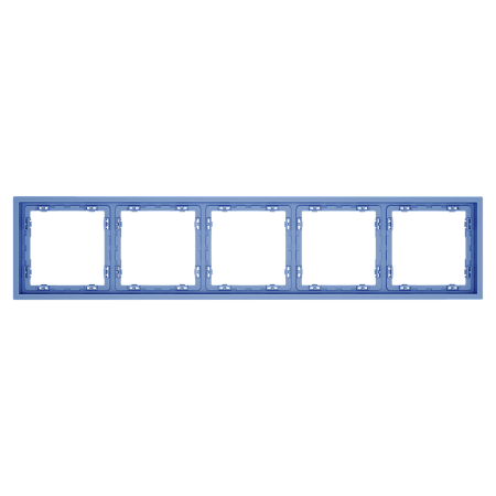 Рамка пластиковая на 5 постов Voltum S70 (деним) VLS100515 Рамка пластиковая на 5 постов Voltum S70 (деним) VLS100515
