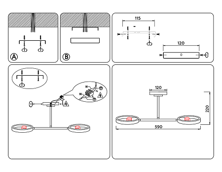Люстра потолочная TR TR8243