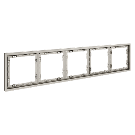 Рамка пластиковая VOLTUM S70 на 5 постов, (кашемир) VLS100503