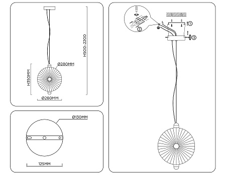 Люстра подвесная светодиодная High light LH31145 Люстра подвесная светодиодная High light LH31145