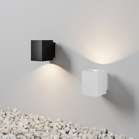 Уличный настенный светодиодный светильник Maytoni Block O507WL-L5W3K