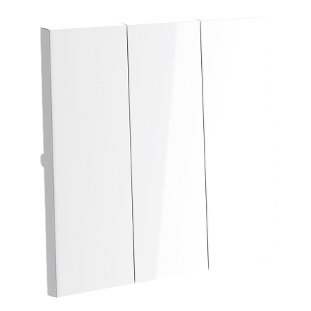 Клавиши для выключателя/переключателя трехклавишного Voltum S70 (белый глянцевый) VLS000501