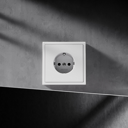 Рамка пластиковая VOLTUM S70 на 1 пост, (белый матовый) VLS100102