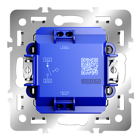 Механизм выключателя с самовозвратом одноклавишного 10А Voltum S70 VLS0106M Механизм выключателя с самовозвратом одноклавишного 10А Voltum S70 VLS0106M