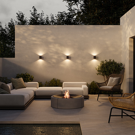 Уличный настенный светодиодный светильник Maytoni Block O507WL-L5B3K