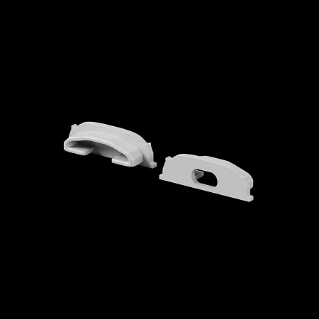 Комплект заглушек (для профиля 18×06) 2 шт., Maytoni ALM-1806-EC 642075 Комплект заглушек (для профиля 18×06) 2 шт., Maytoni ALM-1806-EC 642075