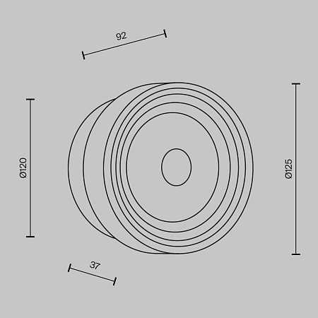 Светильник настенный светодиодный Maytoni Olo MOD493WL-L6PTK2