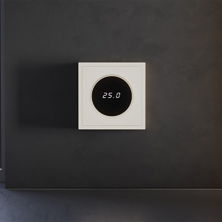 Терморегулятор электронный с индикацией и датчиком, для теплого пола Voltum S70 (хлопок) VLS070113