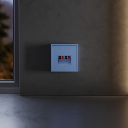 Накладка для розетки акустической 4-местной Voltum S70 (деним) VLS001515 Накладка для розетки акустической 4-местной Voltum S70 (деним) VLS001515