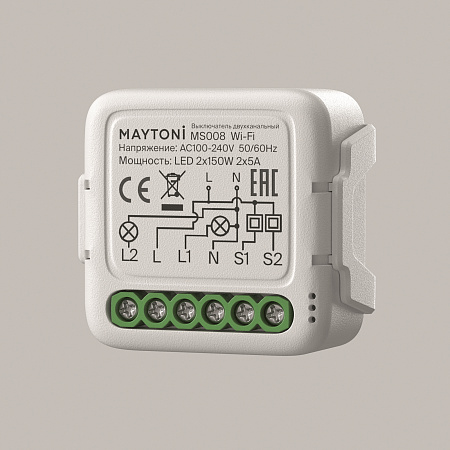 Выключатель одноканальный 300Вт Lighting control MS008 Maytoni Lighting control MS008 Выключатель одноканальный 300Вт Lighting control MS008 Maytoni Lighting control MS008