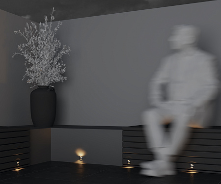 Уличный светильник встраиваемый в грунт светодиодный Maytoni Flash O044DL-L1S3K