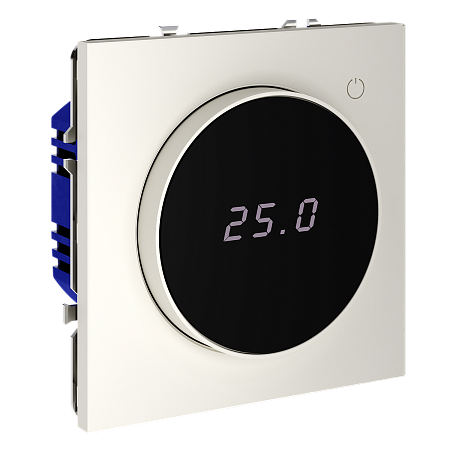 Терморегулятор электронный с индикацией и датчиком, для теплого пола Voltum S70 (хлопок) VLS070113