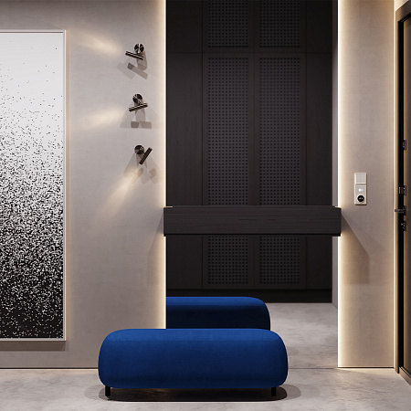 Терморегулятор электронный с индикацией и датчиком, для теплого пола Voltum S70 (хлопок) VLS070113