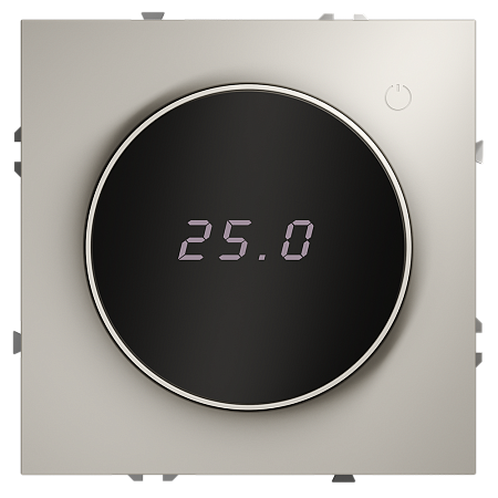 Терморегулятор электронный VOLTUM S70 с индикацией и датчиком, для теплого пола, (кашемир) VLS070103