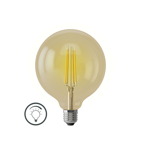 Ретро лампа диммируемая Voltega Globe E27 8W 2800K 6838