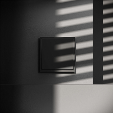 Выключатель встраиваемый VOLTUM S70 одноклавишный (черный матовый) VLS010108 Выключатель встраиваемый VOLTUM S70 одноклавишный (черный матовый) VLS010108