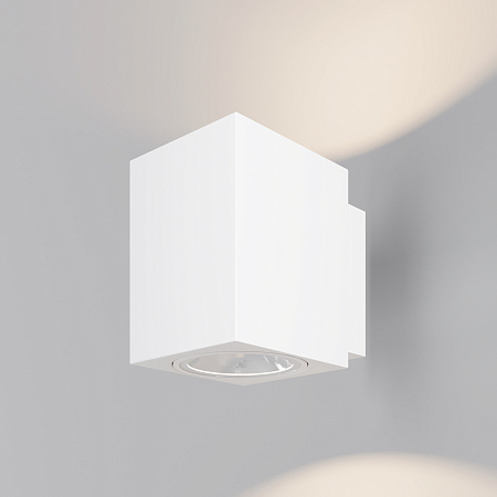 Уличный настенный светодиодный светильник Maytoni Block O507WL-L10W3K