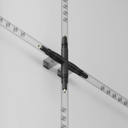 Коннектор X образный для штанговой системы Maytoni Axity CA008TX-B Коннектор X образный для штанговой системы Maytoni Axity CA008TX-B