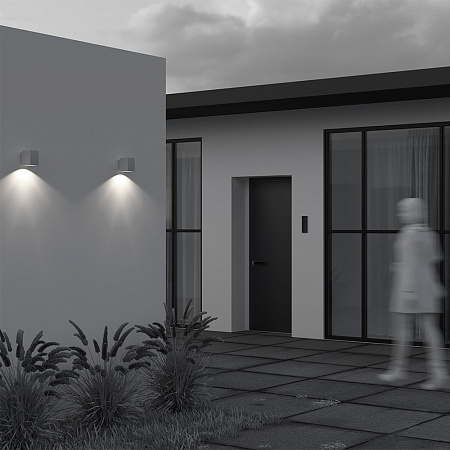 Уличный настенный светодиодный светильник Maytoni Block O507WL-L5W3K