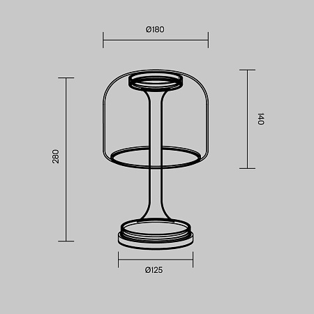 Настольная лампа светодиодная Maytoni Spirito MOD286TL-L8G3K