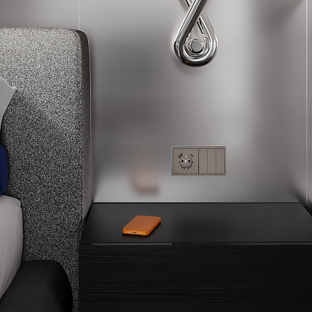 Клавиши для выключателя/переключателя трехклавишного Voltum S70 (капучино) VLS000514