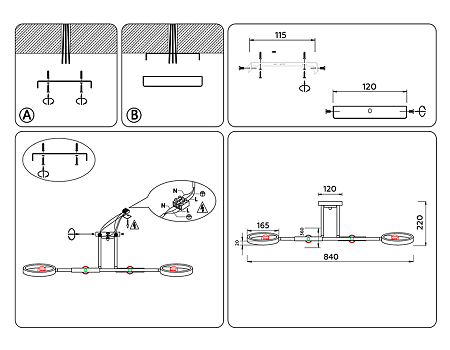 Люстра потолочная TR TR8248